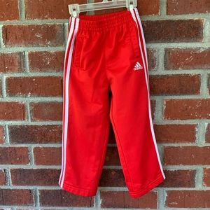 5/$15 Toddler Boy Girl Adidas Red Track Sweatpants